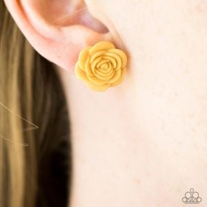 NWT Paparazzi "Raving About Roses" - Yellow Earrings